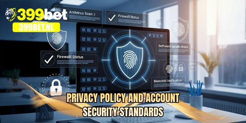 Privacy policy and account security standards