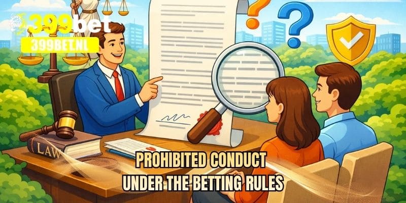 Prohibited conduct under the betting rules